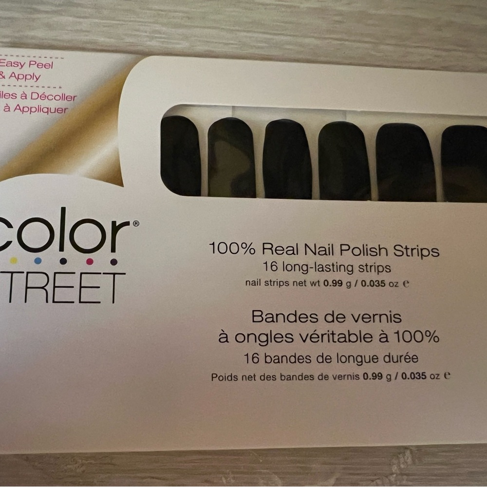 Color Street Black Nail Polish Strips - Midnight in Manhattan